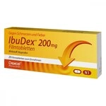 IbuDex 200 mg Filmtabletten bei Schmerzen und Fieber, 20 St. Tabletten