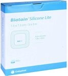 BIATAIN Silicone Lite Schaumverband 7,5x7,5 cm 10 St
