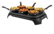 Tefal Wokparty Duo PY5828 Tischgrill mit kleinen Pfannen Gourmets & Woks, 1000 W,