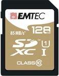 Emtec Elite Gold SD-Speicherkarte 128GB, UHS-I U1, Class10, Lesegeschwindigkeit bis