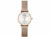 Emporio Armani Uhr für Damen , Zweizeiger Uhrwerk, 32MM Rose Gold Edelstahlgehäuse