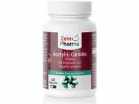 ZeinPharma Acetyl-L-Carnitin 500 mg 60 Kapseln (3 Wochen Vorrat) Glutenfrei,...