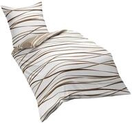 Kaeppel Wendebettw&auml;sche Mako-Satin Natur-Hellbraun Gr&ouml;&szlig;e 200x200 cm (80x80...