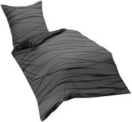 Kaeppel Wendebettw&auml;sche Mako-Satin dunkelgrau Gr&ouml;&szlig;e 1x 155x220 cm + 1x 80x80...
