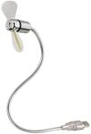 Hama USB-Ventilator mit Temperaturnachricht, silberfarben.