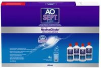 Aosept Plus mit Hydraglyde Kontaktlinsen-Pflegemittel | Systempack | 4 x 360 ml