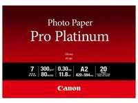 Canon PT-101 Pro Platinum Fotopapier - DIN A2, 20 Blatt (300 g/qm) für