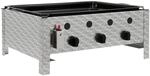 BBQ-Toro Edelstahl Gastrobr&auml;ter | 3-flammig | 64 x 52 x 27 cm | Gastrogasgrill,