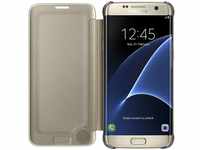 Samsung Clear View Cover Hülle für Galaxy S7 edge, gold