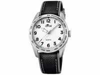 Lotus Unisex Analoger Quarz Uhr mit Echtes Leder Armband 18276/1