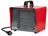 Euromac EK2 K 2000 W Black, Red – Electric Space Heaters (Black, Red, IP21,...