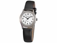 Regent Damen-Armbanduhr Elegant Analog Leder-Armband schwarz Quarz-Uhr...