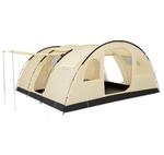 CampFeuer Zelt Caza f&uuml;r 6 Personen | 5000 mm Wassers&auml;ule | Beige/Sand | Gro&szlig;es
