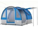 CampFeuer Zelt Smart f&uuml;r 4 Personen | 2000 mm Wassers&auml;ule | Blau/Grau |...