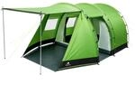 CampFeuer Zelt Super+ f&uuml;r 4 Personen | Gr&uuml;n/Schwarz | XXL Tunnelzelt mit 2
