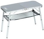 Coleman 204395 Campingtisch Mini Camp Table (80 x 40 x 31,5/55 cm), Silver
