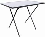MFG 1020203 Campingtisch Stahlrohr Scherengestell, 60 x 80 cm, Platte anthrazit