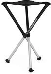 Walkstool - Modell Comfort - Schwarz und Silber - 3-Beiniger Klapphocker aus