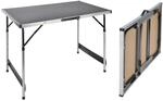 Haushalt International Campingtisch h&ouml;henverstellbar Tisch 100x60x73-94 Falttisch