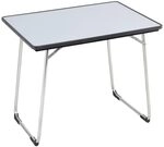 Lafuma Mobilier Klappbarer Gartentisch, 80x57 cm, Wetterfest, Fidji, Carbon (Grau),