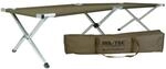 Mil-Tec US Feldbett mit Alu-Gestell (190x65x40cm) &bull; Faltbares Feldbett inkl.