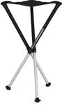 Walkstool - Modell Comfort - Schwarz und Silber - 3-Beiniger Klapphocker aus