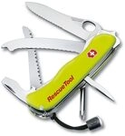 Victorinox Rettungsmesser RescueTool One Hand (Taschenmesser Feuerwehrmesser),