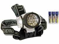 Arcas 30710005 - Stirnleuchte mit 19 LED, verstellbares Kopfband, 4...