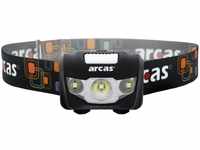 Arcas 30710010 - Kopflampe 5W mit einer LED und 2 Flutlicht LED, verstellbares