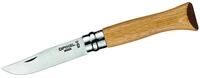 Opinel 2021 INOX Messer Erwachsene Eiche, N&deg; 8, Eichenholz Braun