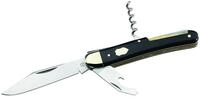 Hartkopf-Taschenmesser, Stahl 1.4410, Kombiwerkzeug, Korkenzieher,