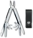 Victorinox Swiss Tool Multitool, 26 Funktionen, Nylon-Etui, Silber