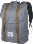Herschel Retreat Classics Rucksack Unisex, Grey/Tan Synthetic Leather Backpack,