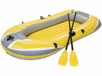 Bestway Boot Hydro-Force Raft Set Naviga mit Blasebalg und 2 Paddeln, gelb/