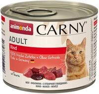 Carny Katzen Nassfutter Rind pur (6 x 200g), Katzen Nassfutter von animonda ohne