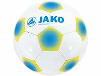 JAKO Ball Light Classico 3.0, weiß/neonge blau, 4, 2308