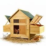 Melko H&uuml;hnerstall H&uuml;hnerhaus f&uuml;r 4 H&uuml;hner 160x115,5x100 cm mit 2 Nestboxen 