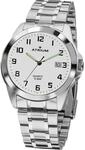 Atrium Herren-Armbanduhr sehr deutlich silberfarben Leuchtzeiger Datum Quarz 10 Bar
