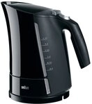 DeLonghi Braun Multiquick 5 WK 500 Aquaexpress Wasserkocher (3000 W, 1,7 l) schwarz