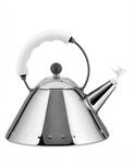 Alessi 9093 W Wasserkessel aus Edelstahl, wei&szlig;