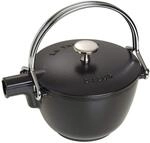 STAUB Teekanne aus Gusseisen, Wasserkessel, rund, 16,5 cm, 1,1 L, f&uuml;r alle