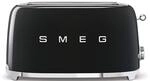 Smeg, 2x2 TSF02BLEU -Toaster, 2 lange Schlitze f&uuml;r 2 Scheiben, 6...