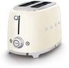Smeg, 2x2 TSF01CREU -Toaster, 2 Schlitze f&uuml;r 2 Scheiben, 6 Vergoldungsniveaus,