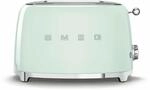 Smeg, 2x2 TSF01PGEU -Toaster, 2 Schlitze f&uuml;r 2 Scheiben, 6 Vergoldungsniveaus,