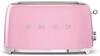 Smeg, 2x4 TSF02PKEU -Toaster, 2 Schlitze f&uuml;r 4 Scheiben, 6 Vergoldungsniveaus,