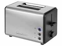 Clatronic TA 3620 Toaster, Edelstahlgehäuse, abnehmbarer Brötchenaufsatz,