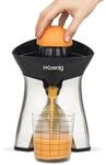 H.Koenig Elektrische Zitruspresse Edelstahl AGR60 BPA-frei, automatisch, schnell,