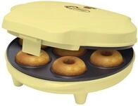 Bestron Donut Maker im Retro Design, Mini-Donut Maker f&uuml;r 7 kleine Donuts, inkl.