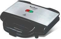 Moulinex SM156D Ultracompact Metal Sandwich-Maker, Platten mit Antihaftbeschichtung