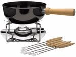 Silit K&auml;sefondue Set 9-teilig, Fondue f&uuml;r 6 Personen, Silargan Funktionskeramik,
